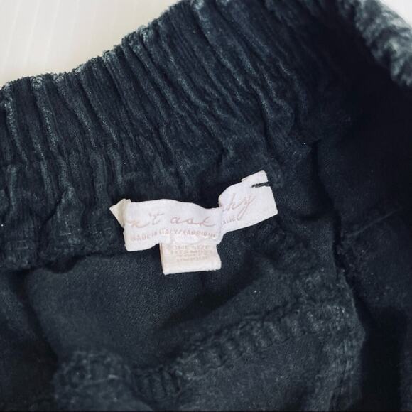 Don’t ask why corduroy skirt  with a lace up detail elastic waist ***flaw - Picture 2 of 6